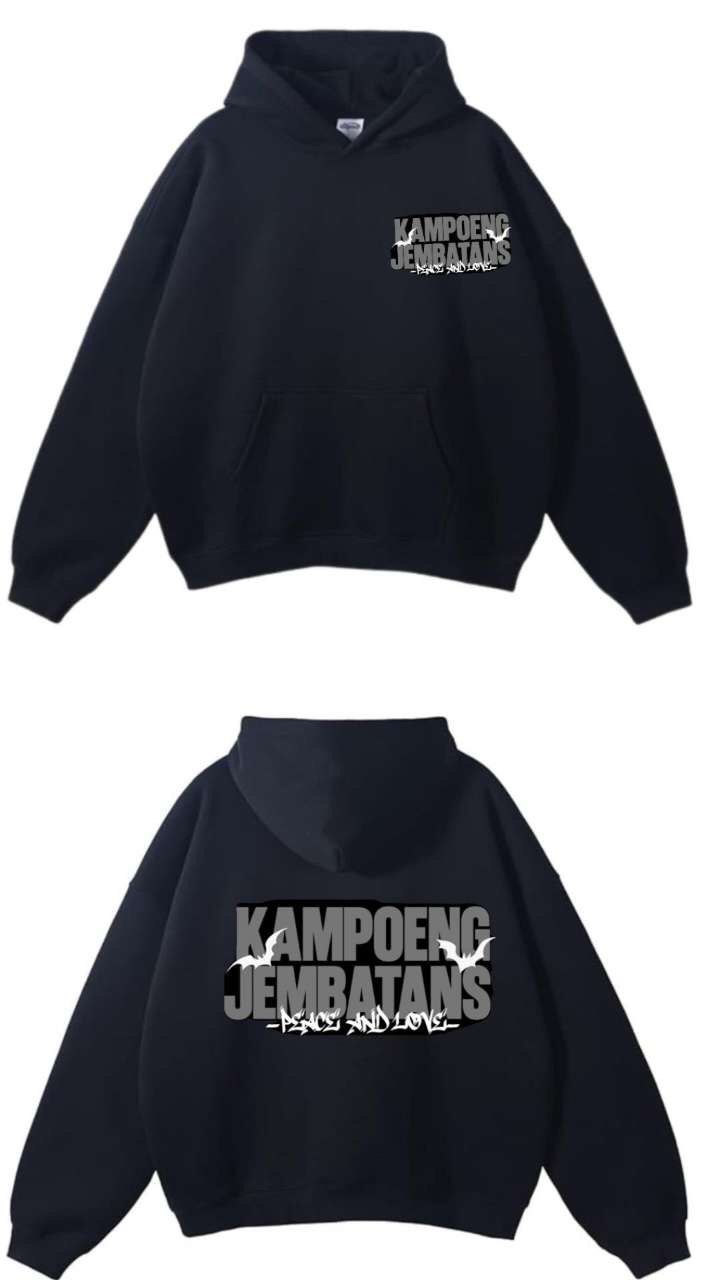 Cotton fleece black men's Hoodie